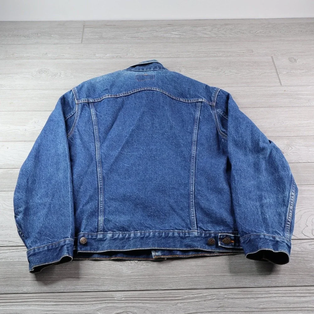 Levi's Vintage 70506 Denim Trucker Jacket Men's 44 Blue USA Red Tab
